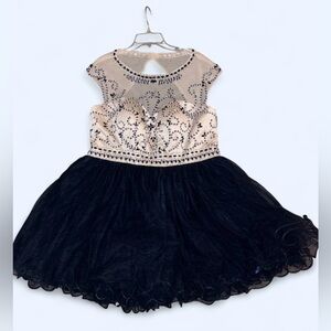 NWT Yishaer Navy & Ivory Embellished Tulle Dress – Women’s Size 20